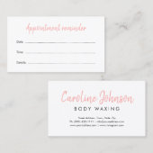 Körperwaxe Wellness-Center mit weichem Skin Nächst Visitenkarte (Vorne/Hinten)