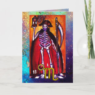 KORPIO, TOD, TAROT ASTROLOGIE ZODIAC GEBURTSTAG KARTE