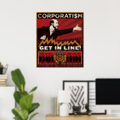 Korporatismus Print Poster (Heimbüro)