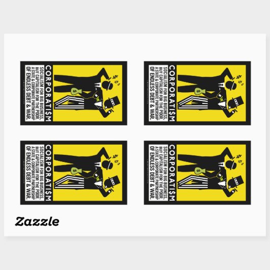 Korporatismus Stickers (Blatt)