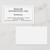 Korporative berufliche Visitenkarte (Vorne/Hinten)