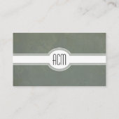 Korporativer grauer grüner italienischer visitenkarte (Rückseite)