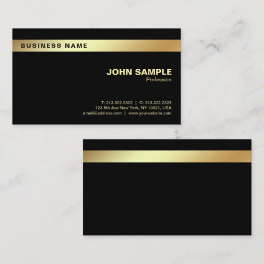 Korporatives modernes stilvolles berufliches visitenkarte (Vorne/Hinten)