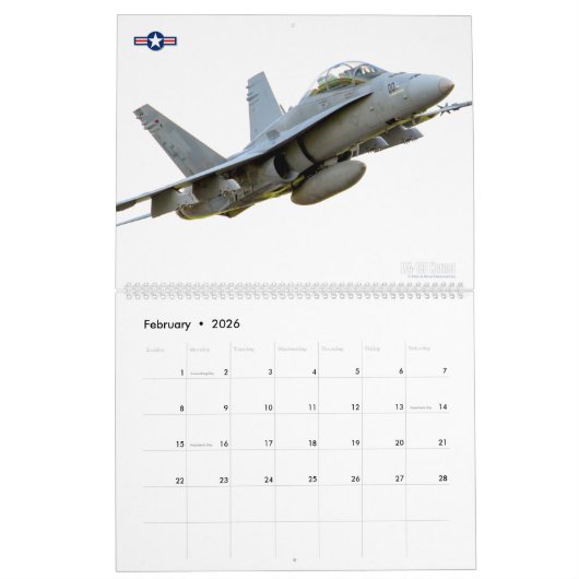 KORPS-LUFTFAHRT - JETS-KALENDER KALENDER (Feb 2026)