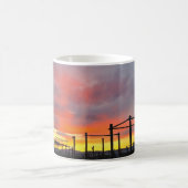 Korralschlund bei Sonnenuntergang Tasse (Mittel)