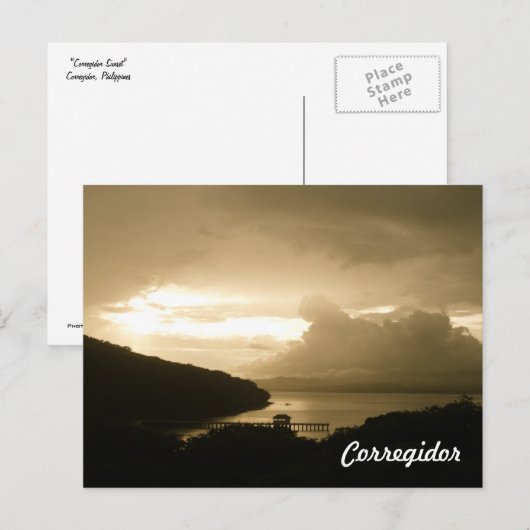 Korregidor Sunset Postkarte (Vorne/Hinten)