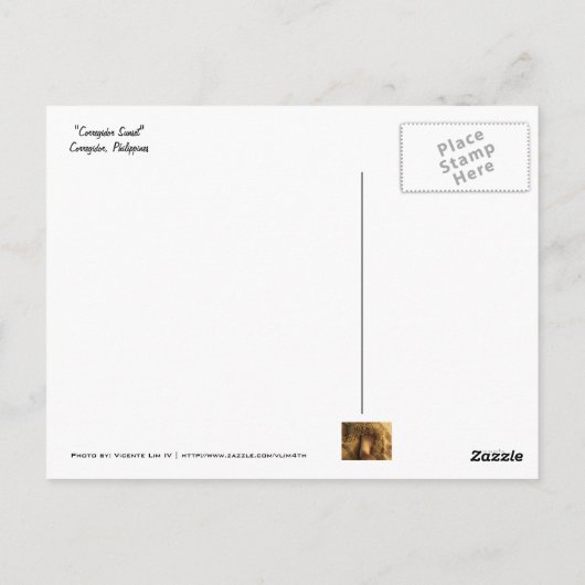 Korregidor Sunset Postkarte (Rückseite)