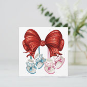 Korrekte Babydusche Einladung (Stehend Vorderseite)