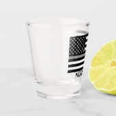 Korrekter Name der blauen Linie, amerikanischer Na Schnapsglas (Links)