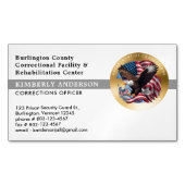 Korrektionsreferent Logo für das Abzeichen Gefängn Magnetische Visitenkarte (Vorderseite)