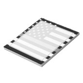 Korrektionsreferent Thin Silver Line USA-Flagge Notizblock (Rotiert)