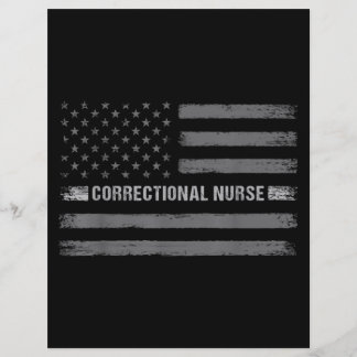 Korrektive Krankenversicherung - US-Flagge Vintage Briefbogen