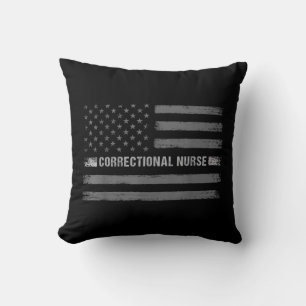 Korrektive Krankenversicherung - US-Flagge Vintage Kissen