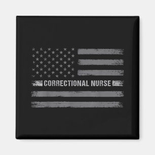Korrektive Krankenversicherung - US-Flagge Vintage Magnet
