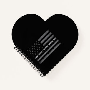Korrektive Krankenversicherung - US-Flagge Vintage Notizblock