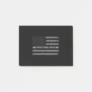 Korrektive Krankenversicherung - US-Flagge Vintage Post-it Klebezettel