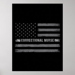 Korrektive Krankenversicherung - US-Flagge Vintage Poster