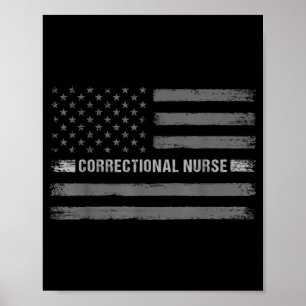 Korrektive Krankenversicherung - US-Flagge Vintage Poster