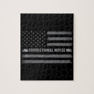 Korrektive Krankenversicherung - US-Flagge Vintage Puzzle