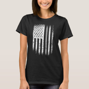Korrektor, American Flag Silver Line T-Shirt