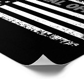 Korrektor, American Flag Thin Silver Poster (Ecke)