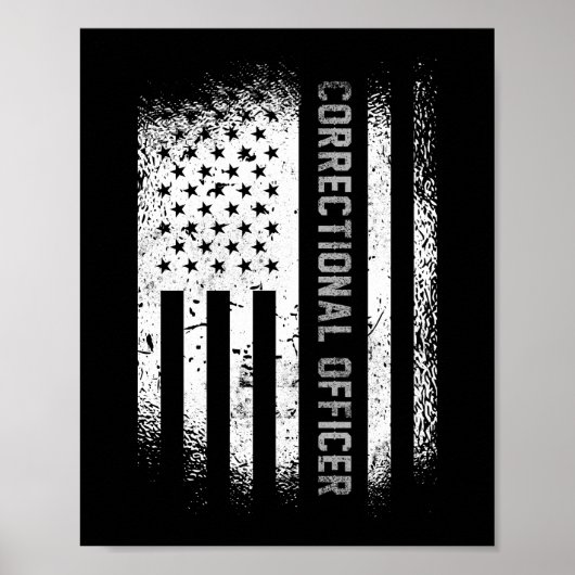Korrektor, American Flag Thin Silver Poster (Vorne)