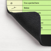 Korrektor-Kennzeichen Mousepad (Ecke)