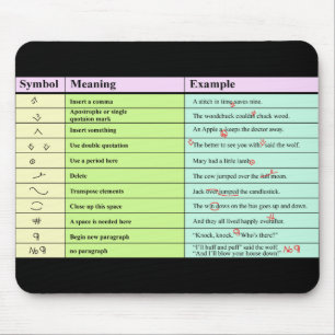 Korrektor-Kennzeichen Mousepad