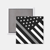 Korrektor Schwarz-Grau-Flag-Magnet Magnet (Vorderseite/Rückseite)
