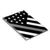 Korrektor Schwarz-Grau-Flag-Notebook Notizblock (Rechte Seite)