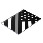 Korrektor Schwarz-Grau-Flag-Notebook Notizblock (Linke Seite)