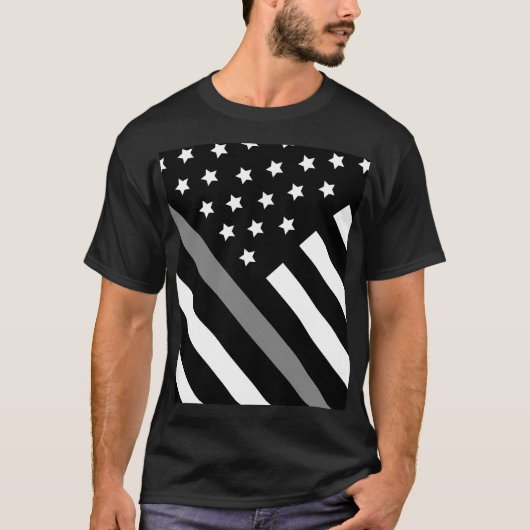 Korrektor Schwarz-Grau-Flag-T - Shirt (Vorderseite)