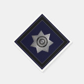 Korrektor Silver Abzeichen Sq-Paper Napkins Serviette (Ecke)