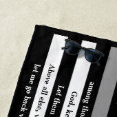 Korrektoren Gebet dünne Graulinie Strandtuch (Beispiel)