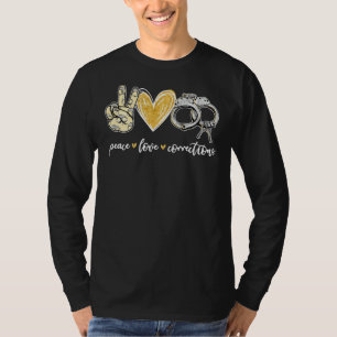 Korrektur der Liebe Handcuff Funny Police Officers T-Shirt