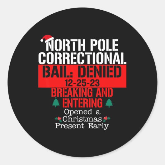 Korrektur des Nordpol-Stiels ohne Unterbrechung un Runder Aufkleber (Vorderseite)