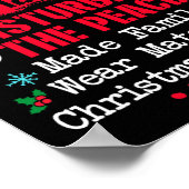 Korrektur des Nordpoles verstörende Friedenskriegs Poster (Ecke)