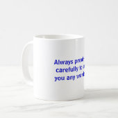 Korrektur gelesene Tasse (Vorderseite Links)