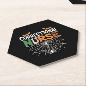 Korrektur Nurse Halloween Pumpkin Classic T-Shi Untersetzer (angewinkelt)