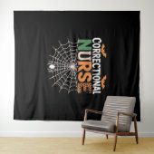 Korrektur Nurse Halloween Pumpkin Classic T-Shi Wandteppich (Beispiel (Horizontal))