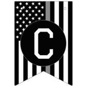 Korrektur-Officer dünne Silber-Linie Werbeaktion Wimpelkette (Erste Fahne)