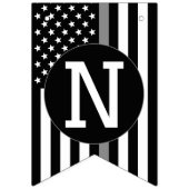 Korrektur-Officer dünne Silber-Linie Werbeaktion Wimpelkette (Dritte Fahne)