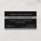 Korrektur-Officer dünne Silberlinie Visitenkarte (Vorderseite)