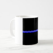 Korrektur-Stacheldraht Blue Line Kaffeetasse (Vorderseite Links)