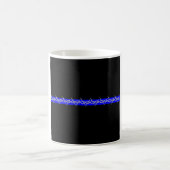 Korrektur-Stacheldraht Blue Line Kaffeetasse (Mittel)