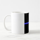 Korrektur-Stacheldraht Blue Line Kaffeetasse (Links)