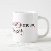 Korrekturen für den überprüften Fehler Jumbo-Tasse (Rechts)