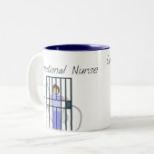 Korrekturkrankenschwester-T - Shirts u. Geschenke Zweifarbige Tasse (Vorderseite Links)