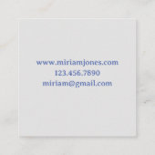 Korrekturleser Copyeditor Writer Books Quadratische Visitenkarte (Rückseite)