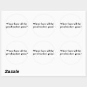 Korrekturleser Runder Aufkleber (Blatt)